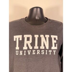 Trine University Long Sleeve T-Shirt Gray College Tee Men's Casual Shirt